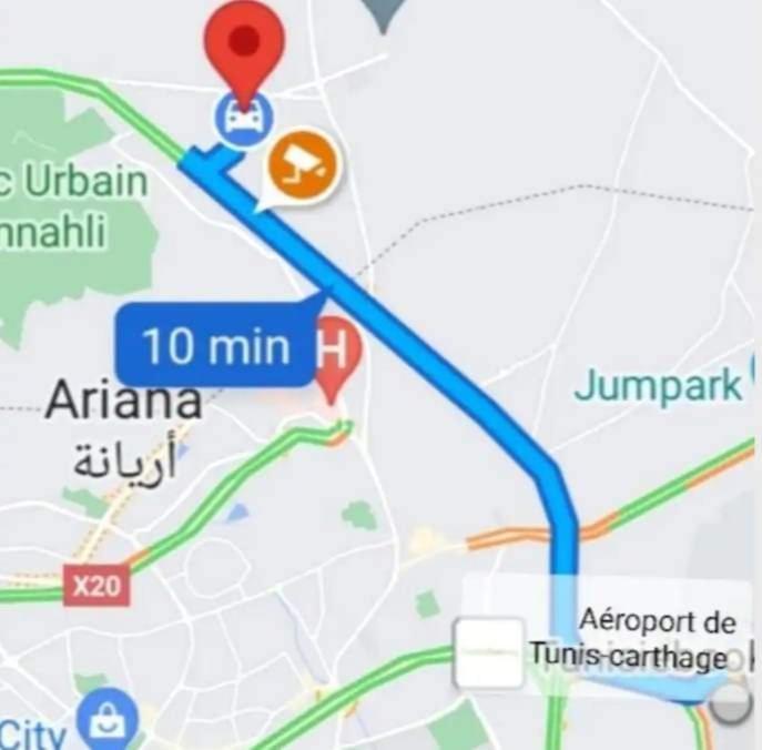 Studio, Cite La Gazelle ,Pas Jafar, Quartier Calme 10 Min De L'Aeroport Pres Du Technopark Kültér fotó